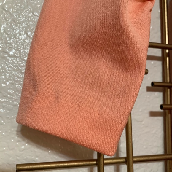 Vintage 70s Peach Long Sleeved Dress - Picture 6 of 7